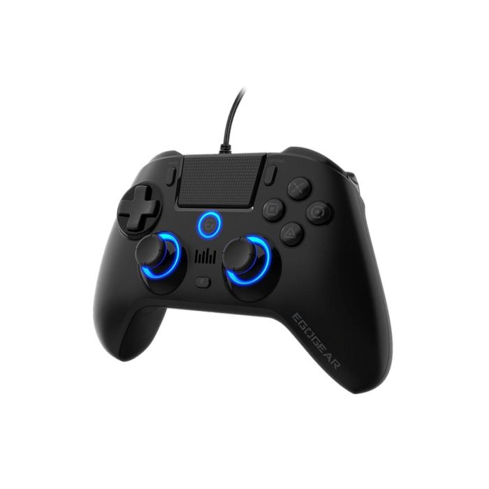 EgoGear EG SC10 Gamepad Analógico Alámbrico Negro para PlayStation 4, Mando con Cable de 3 Metros