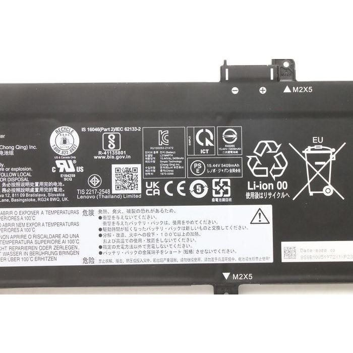 Lenovo Internal lithium-ion laptop battery, 4-cell, 86Wh capacity, 15.44V voltage, compatible with Lenovo ThinkPad models. 2 Lenovo Internal lithium-ion laptop battery, 4-cell, 86Wh capacity, 15.44V voltage, compatible with Lenovo ThinkPad models. 2