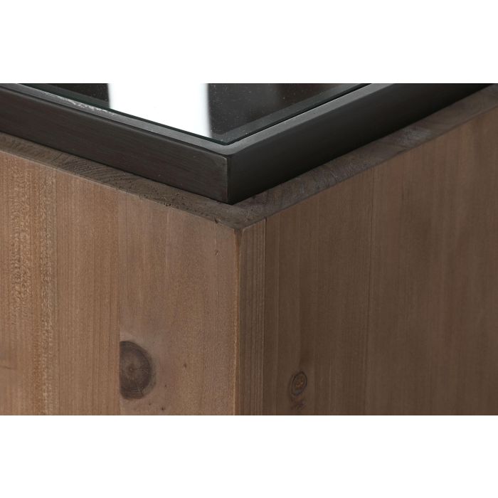 DKD Home Decor Consola Marron Negro Abeto Cristal 122 x 30 x 80 cm 3