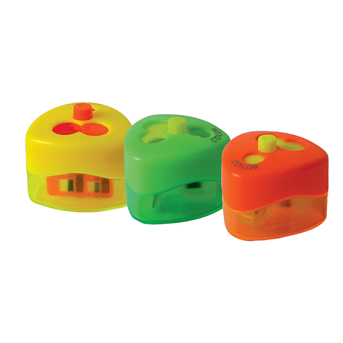 Mor Sacapuntas 959 3 Top Swing con Depósito, 3 Usos, Colores Neón Surtidos 1 Mor Sacapuntas 959 3 Top Swing con Depósito, 3 Usos, Colores Neón Surtidos 1