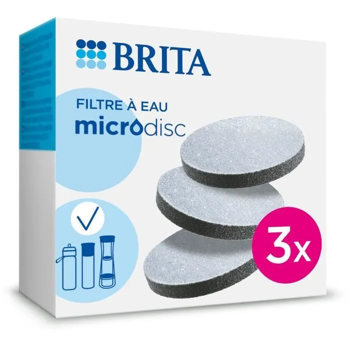 Brita FILL & SERVE Pack 3 Discos para Botella de Filtro - Reduce Cloro e Impurezas para 1 Mes de Agua Filtrada 0 Brita FILL & SERVE Pack 3 Discos para Botella de Filtro - Reduce Cloro e Impurezas para 1 Mes de Agua Filtrada 0