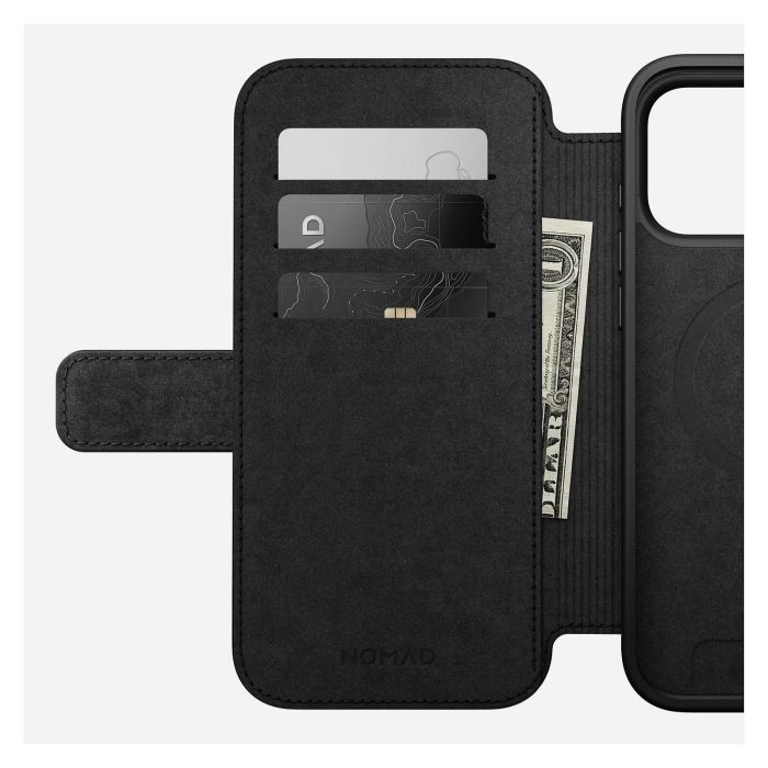 Nomad Modern Leather Folio con MagSafe para Apple iPhone 17 Pro Max (6.9") - Folio de Cuero con 3 Bolsillos para Tarjetas, Color Bronceado 6 Nomad Modern Leather Folio con MagSafe para Apple iPhone 17 Pro Max (6.9") - Folio de Cuero con 3 Bolsillos para Tarjetas, Color Bronceado 6
