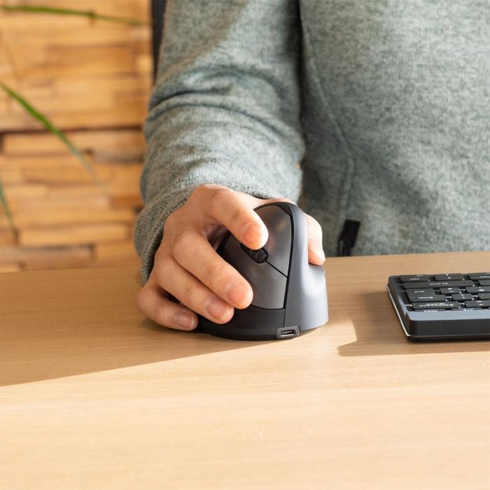 Ratón Ergonómico Óptico R-Go RGOHEWL Negro 2 Ratón Ergonómico Óptico R-Go RGOHEWL Negro 2