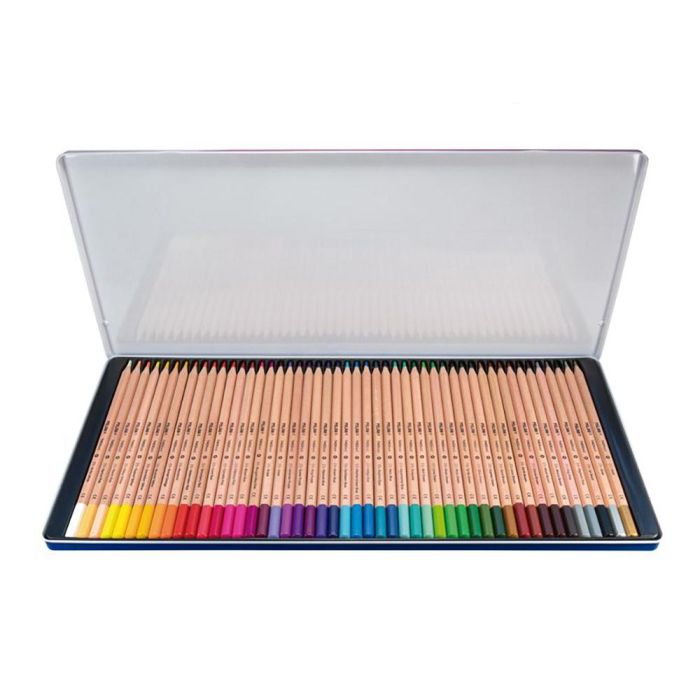 Caja metálica con 48 lápices de colores mina gruesa ø3,5mm hexagonales milan 2 Caja metálica con 48 lápices de colores mina gruesa ø3,5mm hexagonales milan 2