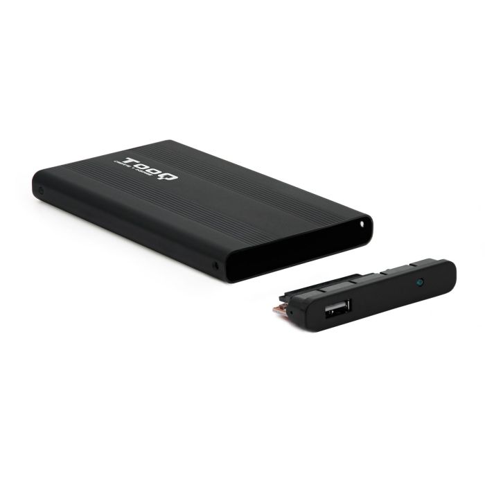 Tooq TQE-2510B Caja Externa para Disco Duro de 2.5" USB 2.0 Negro Aluminio 1