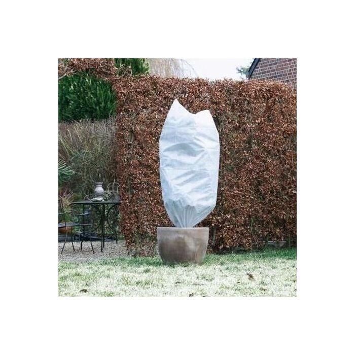 NATURALEZA Juego de 3 fundas de invierno 50 g / m² - Ø 50 cm x 1 m - Blanco 1