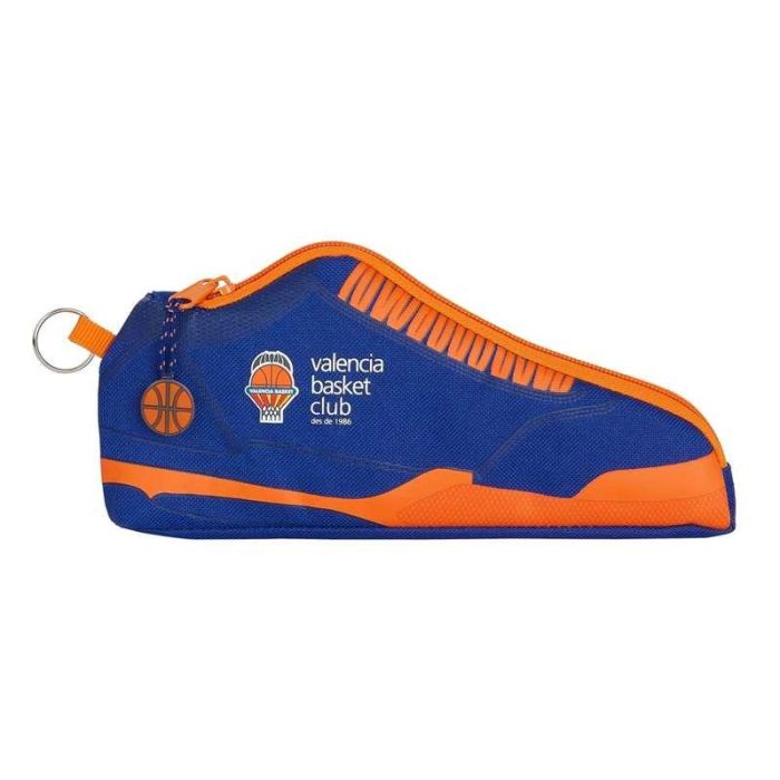 Safta Portatodo Zapatilla Valencia Basket 24x10x2cm Azul y Naranja