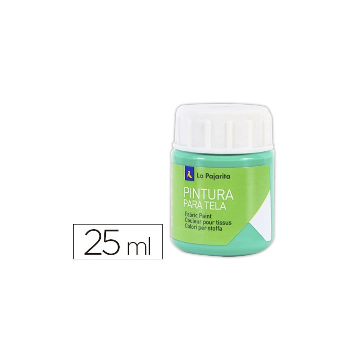 La Pajarita Pintura para Tela Verde Esmeralda 25 ml 0 La Pajarita Pintura para Tela Verde Esmeralda 25 ml 0