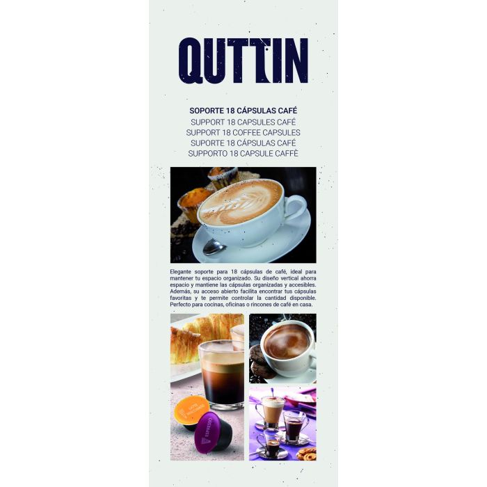 Soporte 18 Capsulas Cafe Black Quttin (12 Unidades) 7 Soporte 18 Capsulas Cafe Black Quttin (12 Unidades) 7