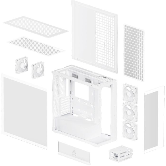 Arctic Xtender (White) transparent window w/o GPU vertical mount 7 Arctic Xtender (White) transparent window w/o GPU vertical mount 7
