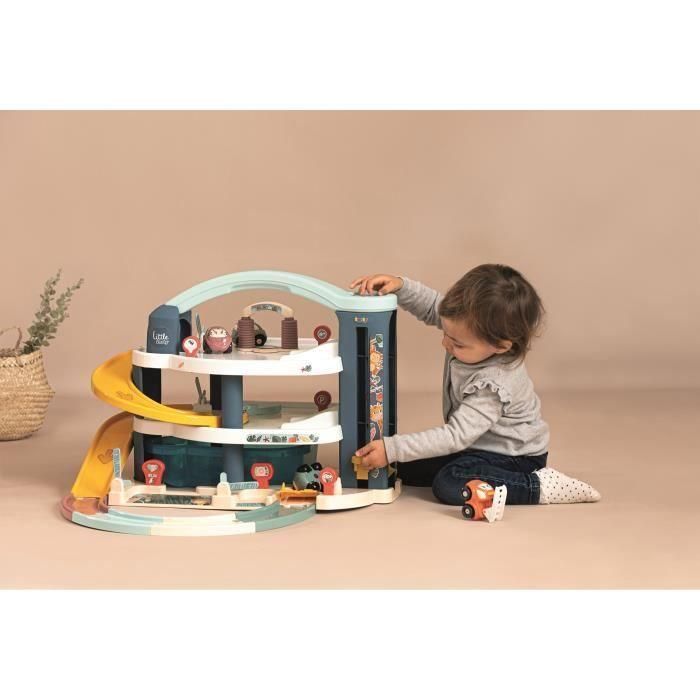Little Smoby Gran Garaje de Juguete de 3 Pisos con Mega Rampa, Ascensor, Escotilla Secreta y Zona de Reparación para Niños 2 Little Smoby Gran Garaje de Juguete de 3 Pisos con Mega Rampa, Ascensor, Escotilla Secreta y Zona de Reparación para Niños 2