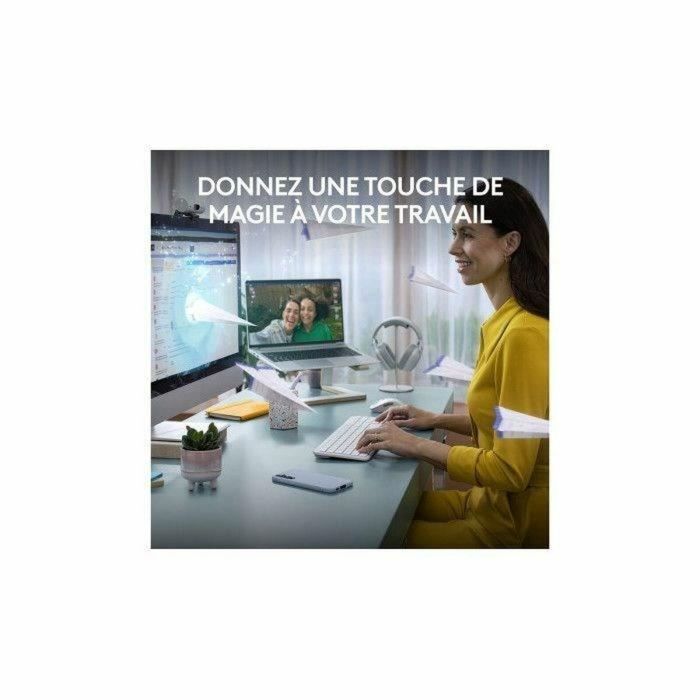 Teclado y Ratón Logitech Blanco Francés Azerty Francés 8