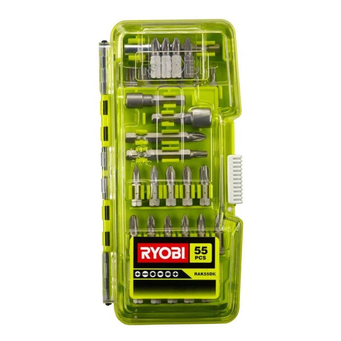 Juego de puntas Ryobi RAK55DK 55 Piezas 8 Juego de puntas Ryobi RAK55DK 55 Piezas 8