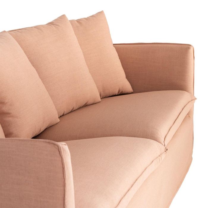 Sofá Salmón Tejido Salón 215 X 92 X 78 cm