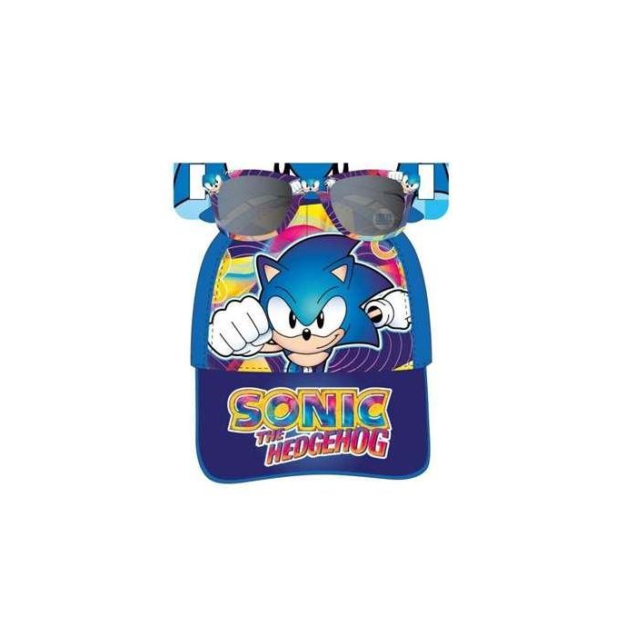 Cerdá Gorra y Gafas de Sol Infantil Sonic The Hedgehog 53 cm para Niños Mayores de 3 Años Color Azul 1 Cerdá Gorra y Gafas de Sol Infantil Sonic The Hedgehog 53 cm para Niños Mayores de 3 Años Color Azul 1