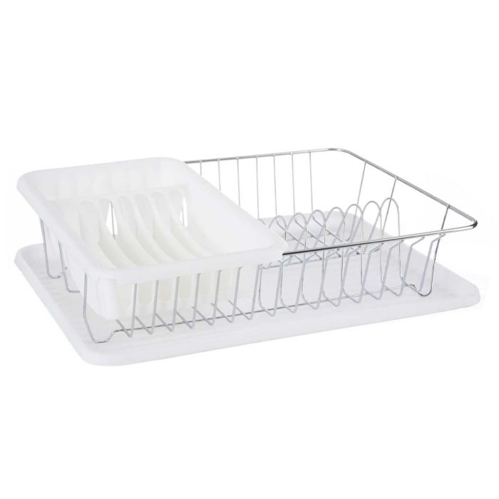 Escurreplato Plano Blanco Bandeja Recipiente Kinvara 43X11CM (4 Unidades) 1 Escurreplato Plano Blanco Bandeja Recipiente Kinvara 43X11CM (4 Unidades) 1
