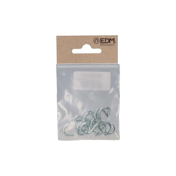 Edm Pack 7 unid. Gancho forma "S" 30 mm Zincado 1