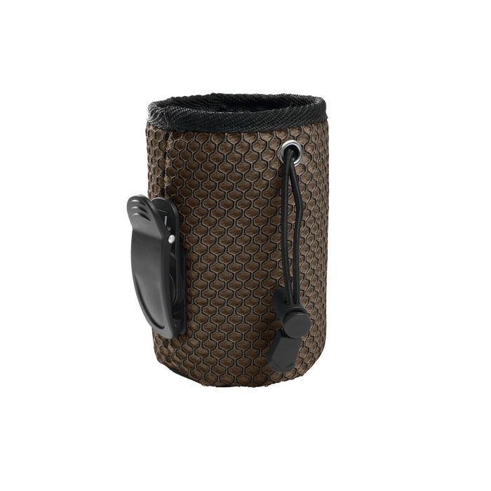 Hunter Bolsa Portapremios Hilo Basic Marrón para Perros, Entrenar y Guardar Snacks, Malla 3D con Clip Cinturón y Cordón 2