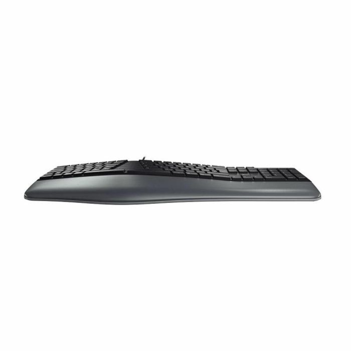 Cherry KC 4500 ERGO Teclado Ergonómico USB Español con Reposamanos Viscoelástico, Pies Ajustables y Teclas Multimedia 5