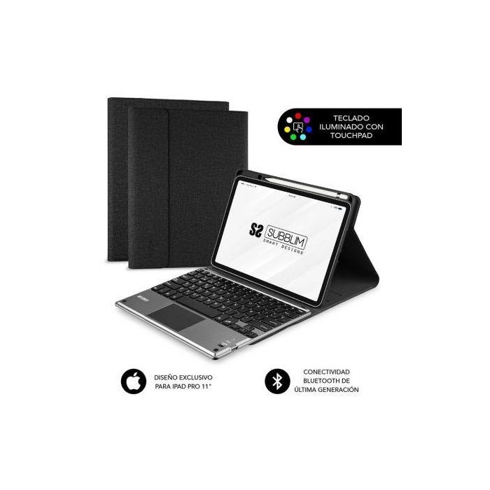 SUBBLIM funda de tablet con teclado bluetooth KEYTAB Pro BL BT Touchpad Ipad Pro 11 2020