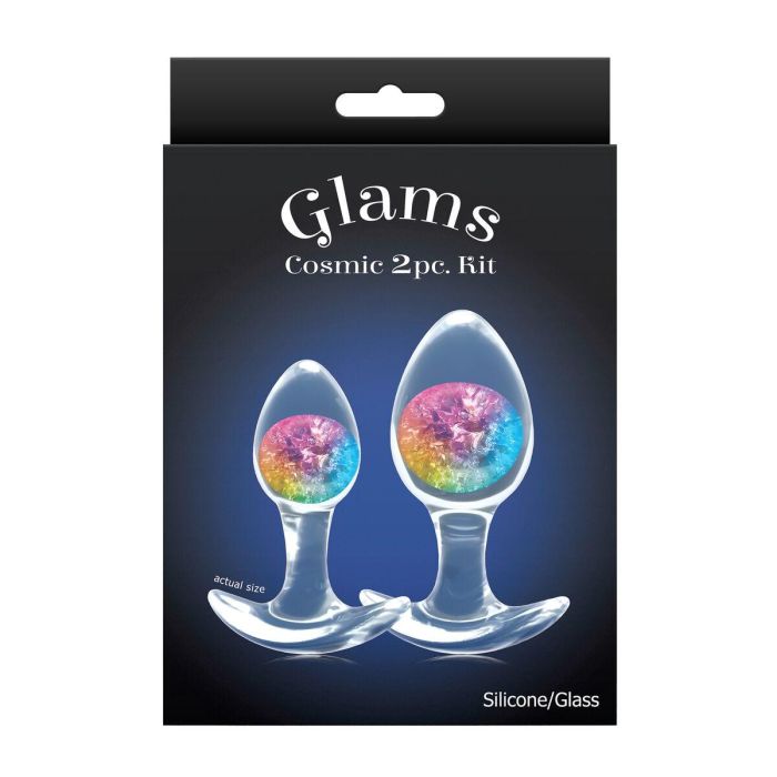Plug Anal NS Novelties Glams Multicolor 2 Piezas (7 cm) (8 cm) 1 Plug Anal NS Novelties Glams Multicolor 2 Piezas (7 cm) (8 cm) 1