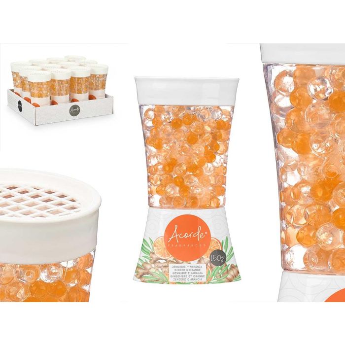 Ambientador Bola Gel 150 g Jengibre Naranja Acorde 8x14.8x6 cm (12 Unidades) Ambientador Bola Gel 150 g Jengibre Naranja Acorde 8x14.8x6 cm (12 Unidades)