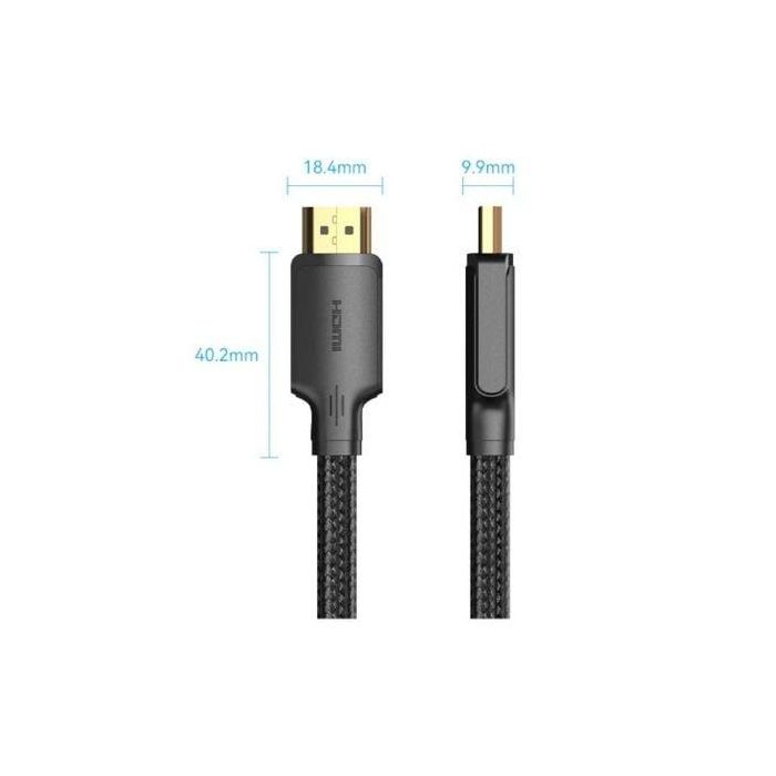 Vention ALLBF Cable HDMI 2.0 4K a 60Hz Macho-Macho, 1m Negro, trenzado algodón, para PS5/4, Switch, TV y Monitores 1 Vention ALLBF Cable HDMI 2.0 4K a 60Hz Macho-Macho, 1m Negro, trenzado algodón, para PS5/4, Switch, TV y Monitores 1