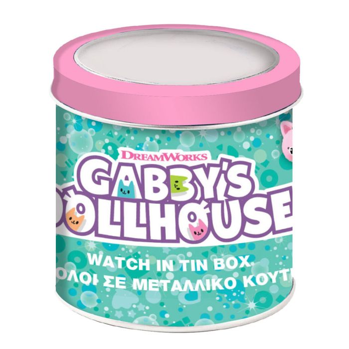 Reloj Infantil Gabby's Dollhouse 000574089 - TIN BOX Ø 33 mm 1 Reloj Infantil Gabby's Dollhouse 000574089 - TIN BOX Ø 33 mm 1