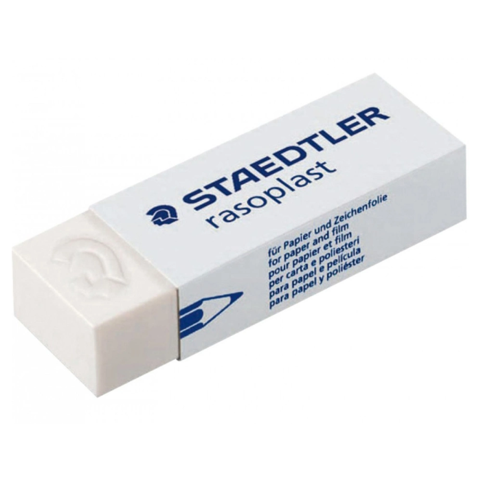 Staedtler Goma de Borrar 526 B40 Plástico Blanca para Lápiz Unidad 12mm x 15mm x 32mm 1