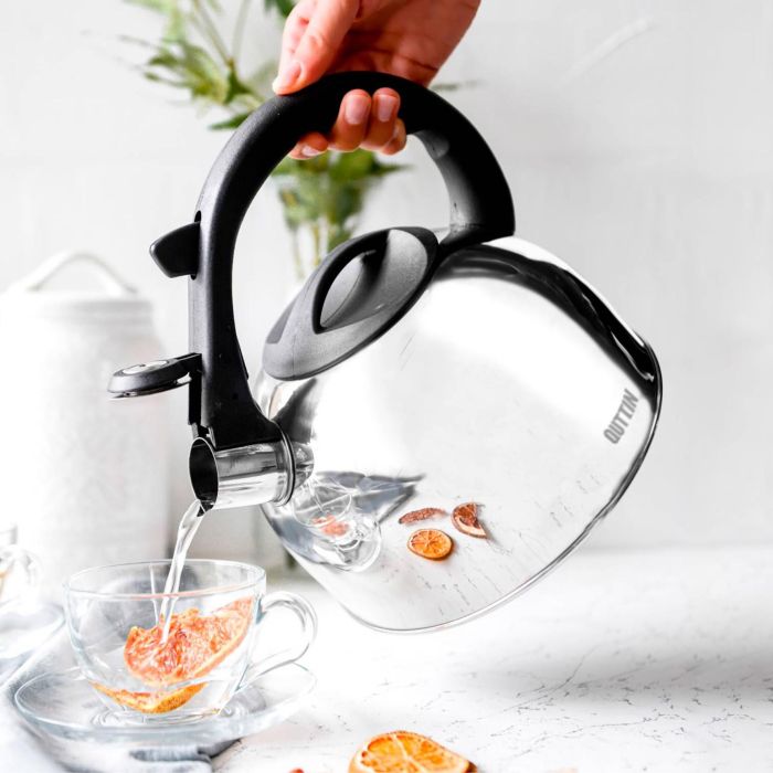 Quttin Hervidor Silbante 3 Litros, 20 cm Ancho x 22 cm Alto x 20 cm Largo, 4.72 kg (6 Unidades) 3