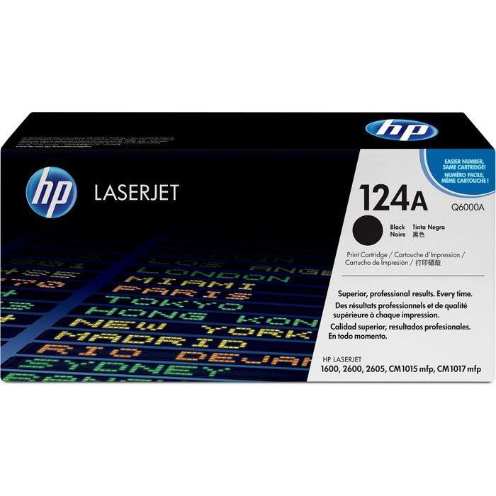 HP 124A Black Original LaserJet Toner Cartridge 1 HP 124A Black Original LaserJet Toner Cartridge 1