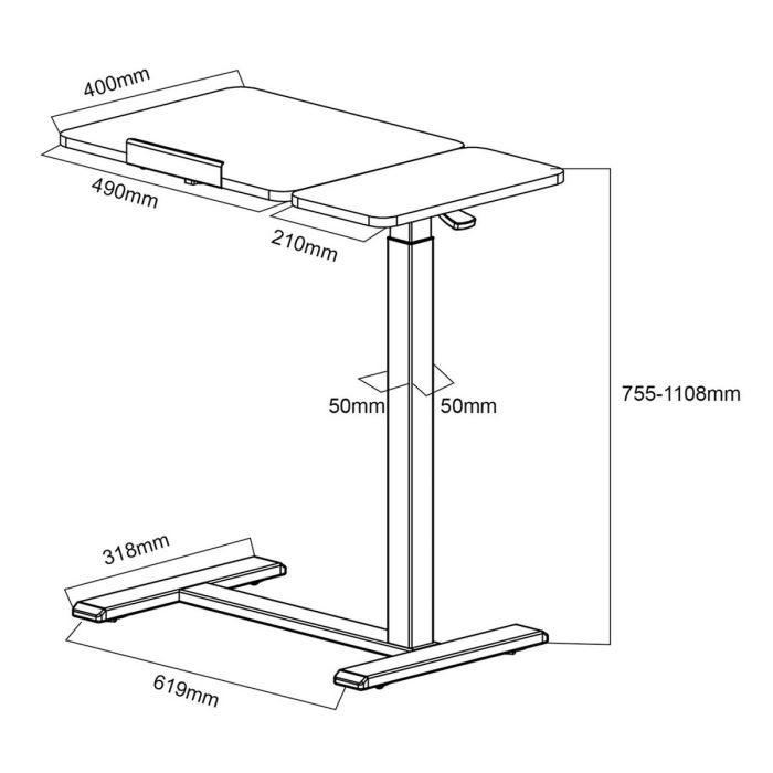 Escritorio MacLean MC-120 B Negro 6