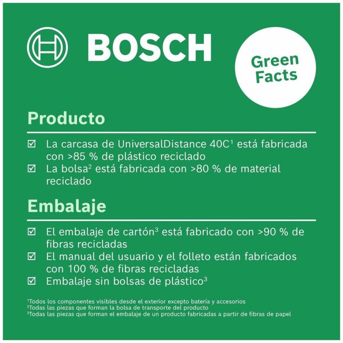 Bosch UniversalDistance 40 C Medidor de Distancia Láser (40 m, Bluetooth, Control Remoto)