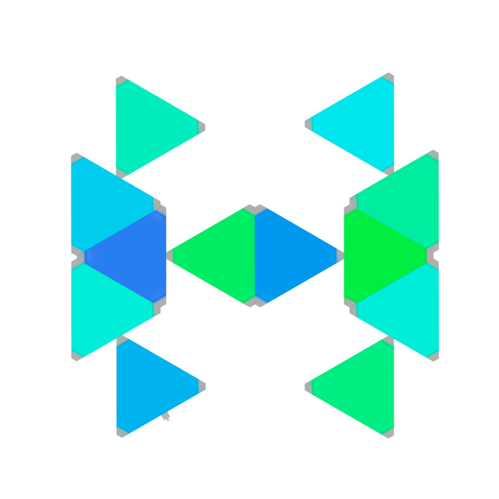 Phoenix Technologies Astral Kit De Iluminación Modular RGB, WiFi, Paneles Triangulares, Control por App 7