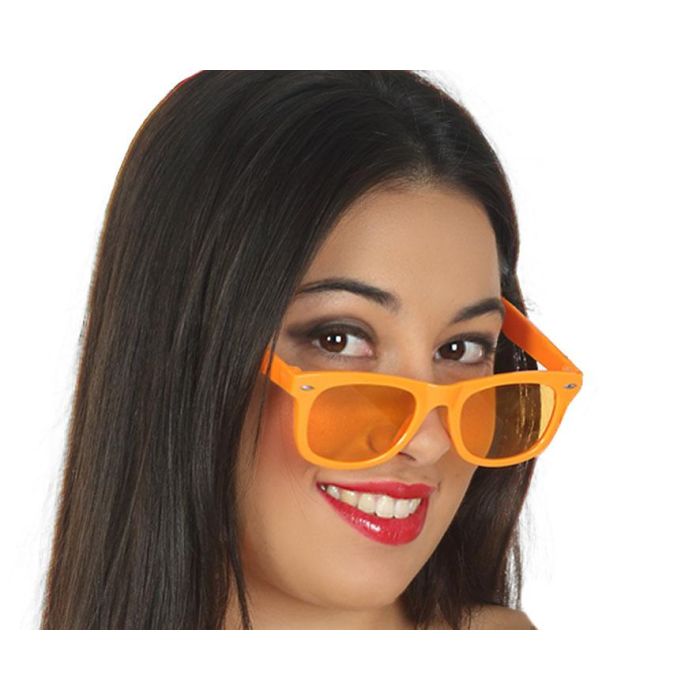 Gafas Naranja Carnaval Mujer Adulto