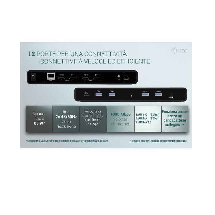 Dockstation i-Tec CADUA4KDOCKPDB 2