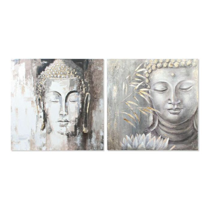 Cuadro DKD Home Decor CU-179192 100 x 3,8 x 100 cm Buda Oriental (2 Unidades) Cuadro DKD Home Decor CU-179192 100 x 3,8 x 100 cm Buda Oriental (2 Unidades)