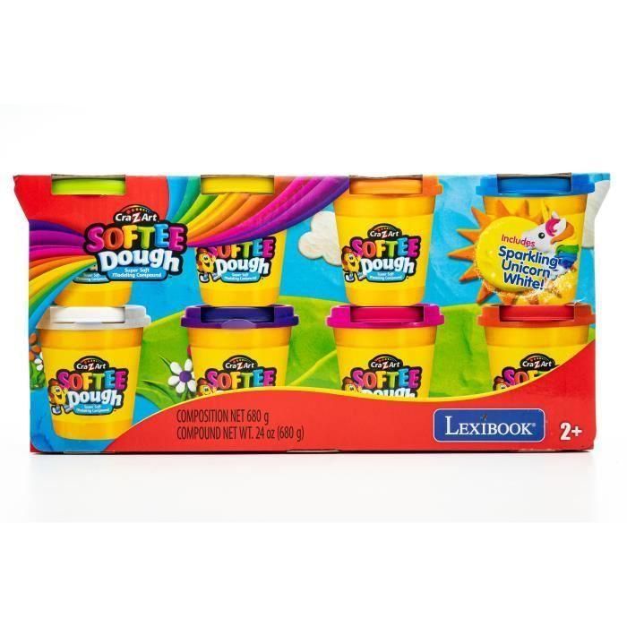 LEXIBOOK - Plastilina suave y maleable - 8 piezas 2