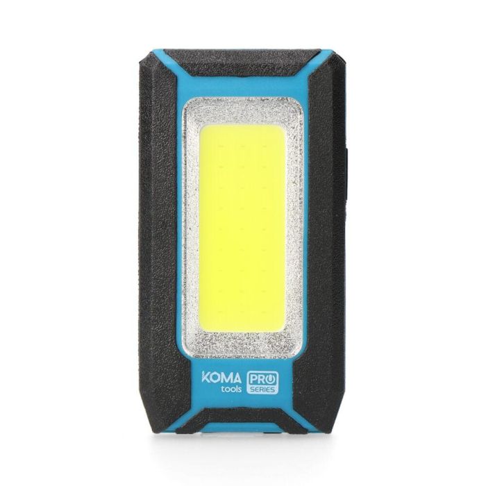 Koma Tools Linterna LED Profesional 10W 500lm Recargable con Gancho, Imán y Función Power Bank 1