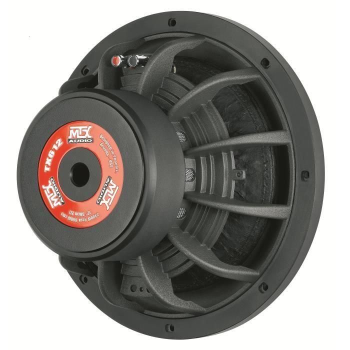 Mtx Audio TX612 Subwoofer para coche 800W RMS, bobina simple 2 Ohm, diámetro 30cm, respuesta 20-500Hz, alta sensibilidad 3 Mtx Audio TX612 Subwoofer para coche 800W RMS, bobina simple 2 Ohm, diámetro 30cm, respuesta 20-500Hz, alta sensibilidad 3