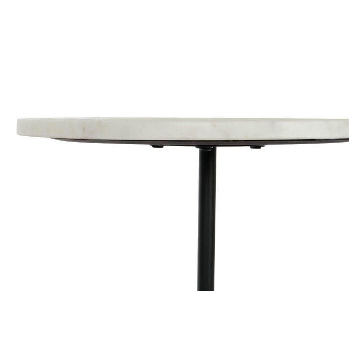 DKD Home Decor Mesita Auxiliar 40 x 50 x 40 cm Mármol Metal 3
