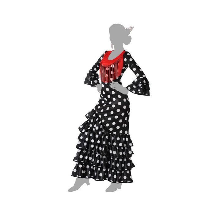 Disfraz Flamenca Negro Adulto M-L 4 Disfraz Flamenca Negro Adulto M-L 4