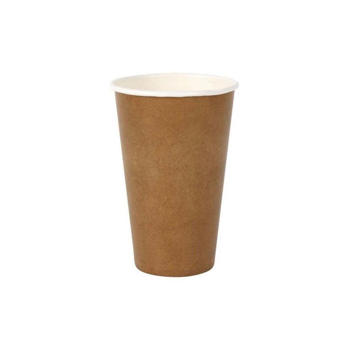 Set de Vasos Algon Desechables papel kraft 6 Piezas 450 ml (16 Unidades) 1