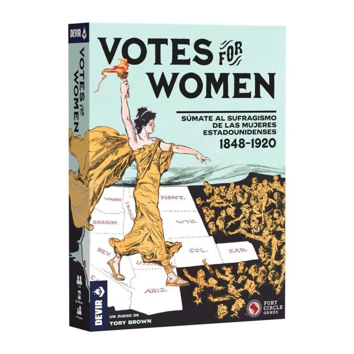 Devir Votes For Women Juego de Mesa Estrategia Política Asimétrico Movimiento Sufragista EEUU 1-4 Jugadores 14+ Años 65-70 Minutos Castellano