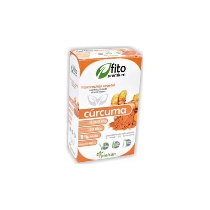 PINISAN Fito Premium Cúrcuma Alta Biodisponibilidad 30 Cápsulas | Soporte Digestivo Vegano