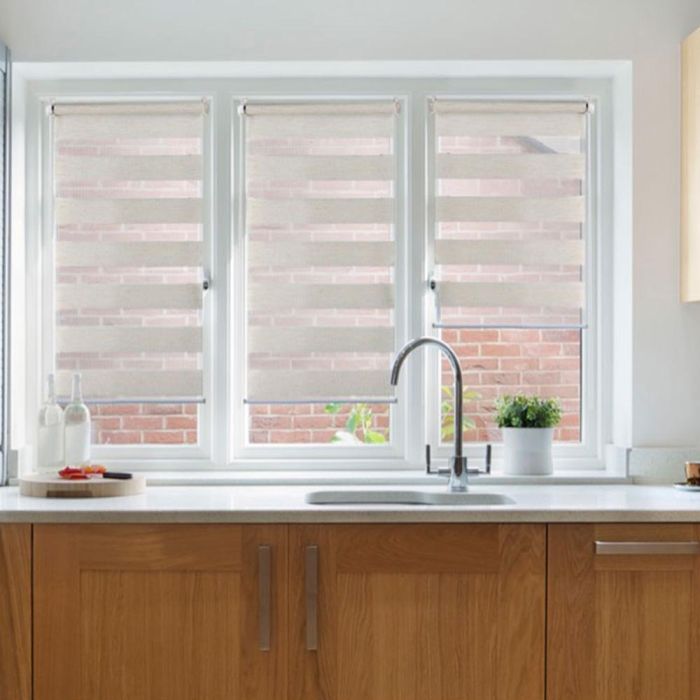 Cintacor - Stor Planet Estor enrollable Clip & Fix Noche y Día Lino 150x180cm 5