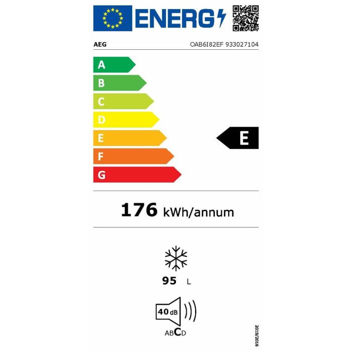 Congelador AEG OAB6I82EF Blanco 95 L 1