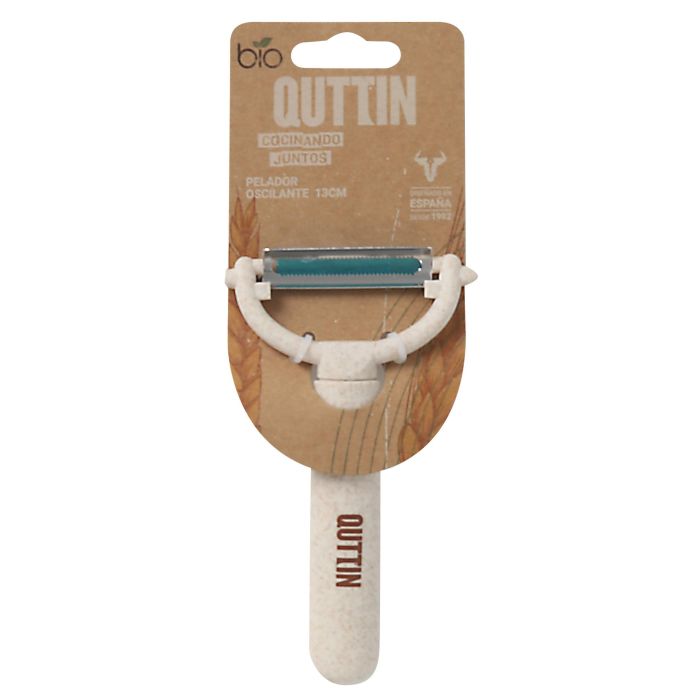 Quttin Pelador Oscilante Bio 13 cm - Ancho 7.5 cm, Alto 1.5 cm, Largo 19.6 cm (24 Unidades) 1 Quttin Pelador Oscilante Bio 13 cm - Ancho 7.5 cm, Alto 1.5 cm, Largo 19.6 cm (24 Unidades) 1