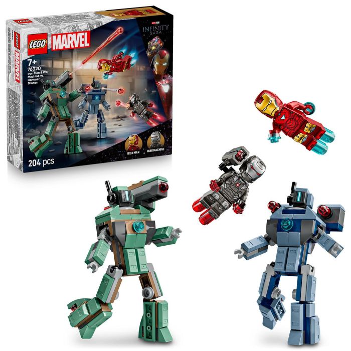Iron Man Y Máquina Guerra Vs. Drones Hammer 76320 Lego 0 Iron Man Y Máquina Guerra Vs. Drones Hammer 76320 Lego 0