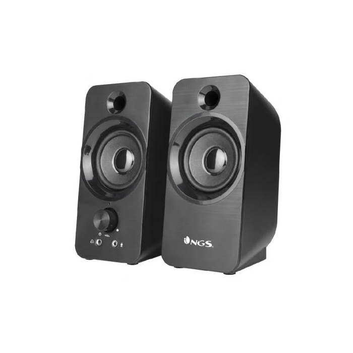NGS Altavoces 2.0 SB350 PC USB Jack 3.5mm Negro 12W Potencia Máxima